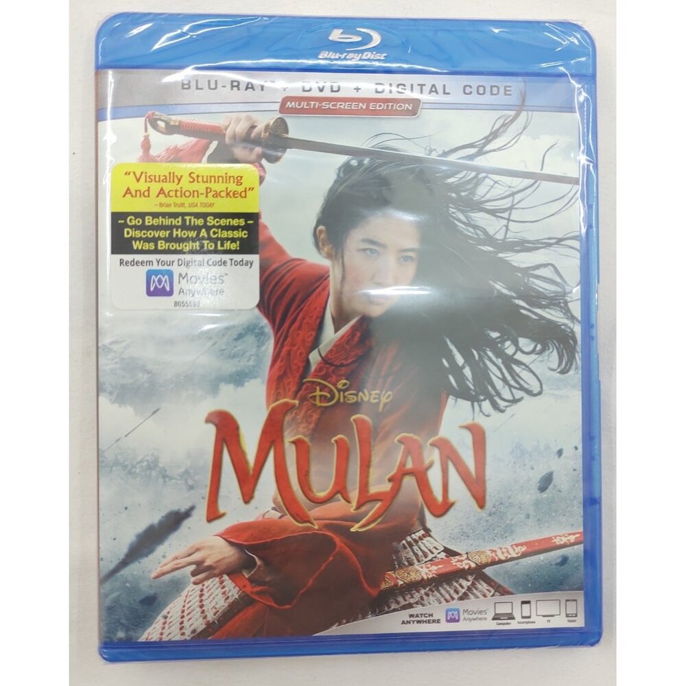 Disney's Mulan (2020) Blu-ray/DVD/Digital Code Multi-Screen Edition